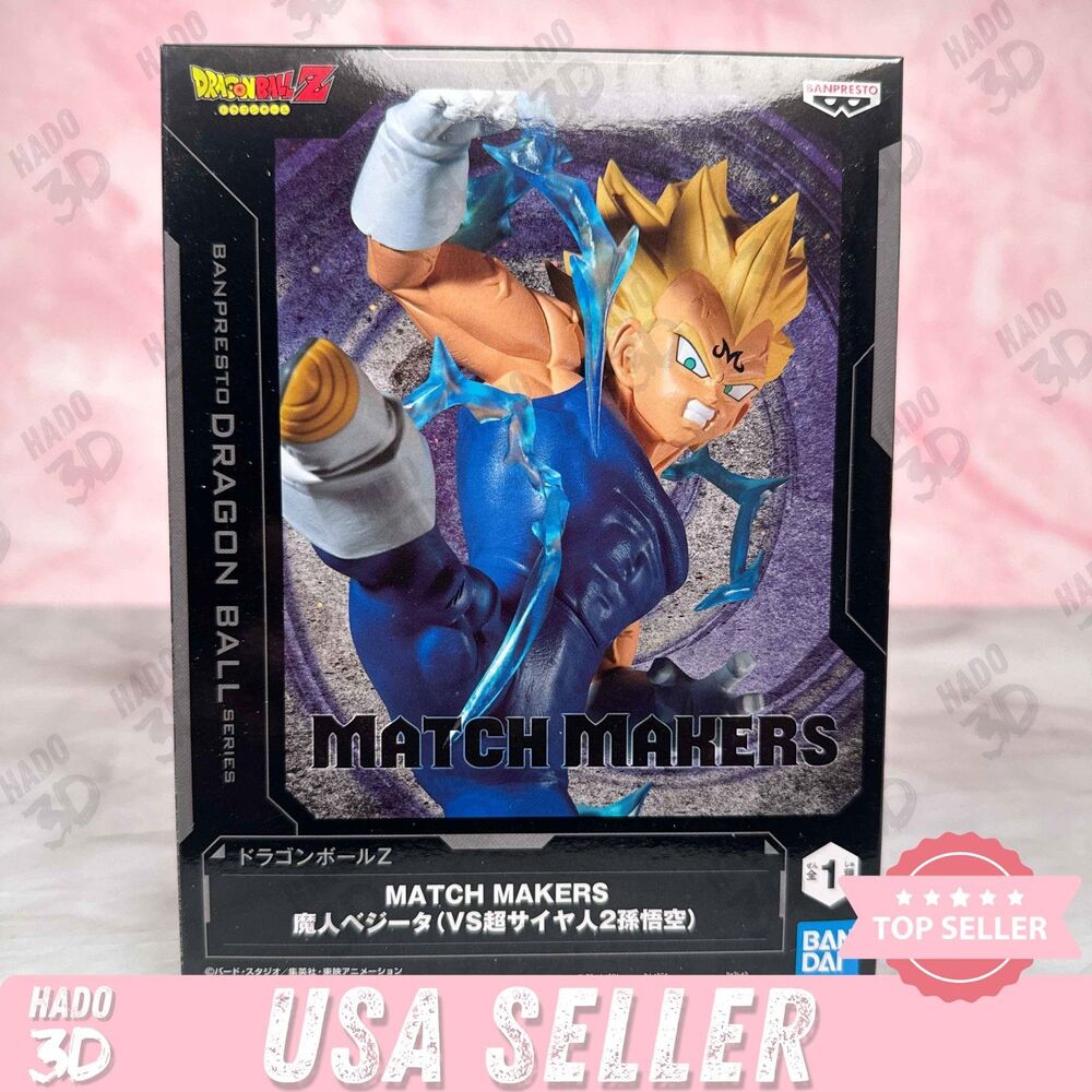 Dragon Ball Z Match Makers Super Saiyan Goku Figure VS Majin Vegeta Figure